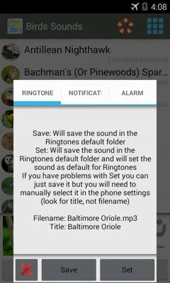 Birds Sounds android App screenshot 5